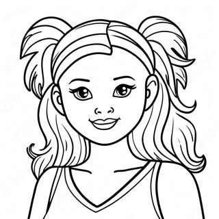 Torcedora Com Pompons Pagina Para Colorir 40003-8737