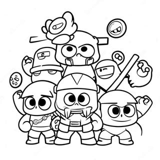 Pagina Para Colorir Da Acao Em Equipe De Brawl Stars 40266 8799