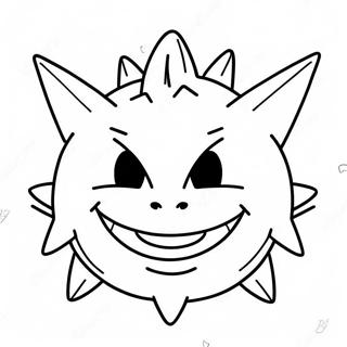 Pagina Para Colorir De Gengar Com Sorriso 40736-8897