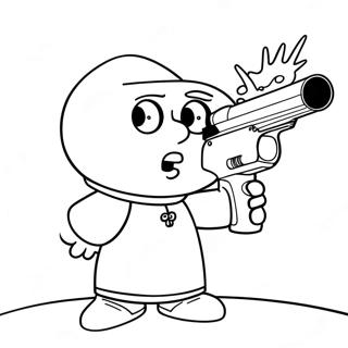 Pagina Para Colorir De Stewie Griffin Do Family Guy Com Uma Arma De Raio 40919-8937