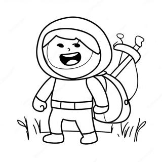 Finn O Humano Aventura Pagina Para Colorir 41002-8954