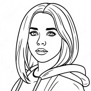 Billie Eilish Páginas Para Colorir