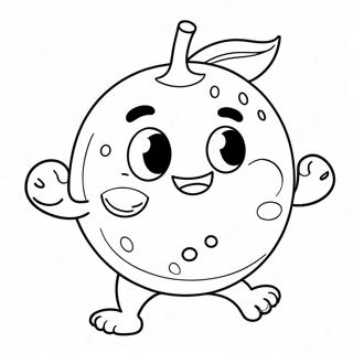 Lindo Personagem De Limao Em Desenho Animado Pagina Para Colorir 42087 9207