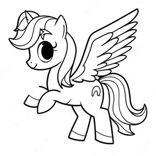 Rainbow Dash Em Uma Corrida Pagina De Colorir 42461-9284
