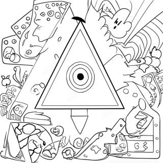 Bill Cipher De Gravity Falls Pagina De Colorir 42549-9301