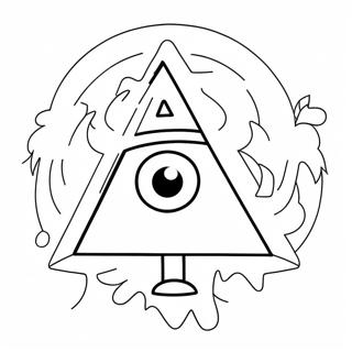 Bill Cipher De Gravity Falls Pagina De Colorir 42549-9302
