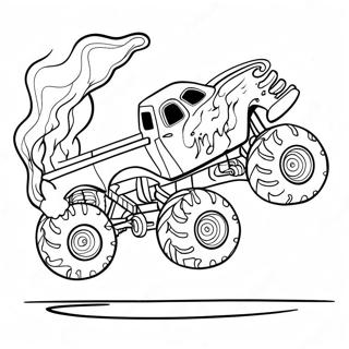 Pagina Para Colorir Caminhao Monstro Que Solta Fogo 4290 2139