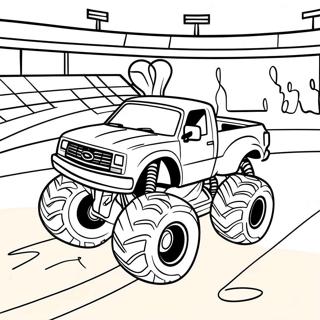 Pagina Para Colorir Show De Acrobacias De Caminhao Monstro 4291-956