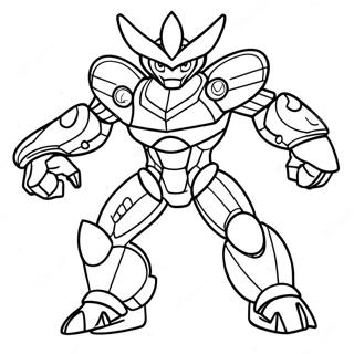 Pagina Para Colorir Do Bakugan Em Pose De Acao 43110 9431