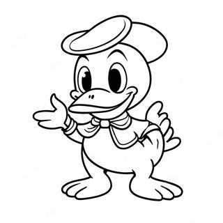 Pato Donald Páginas Para Colorir