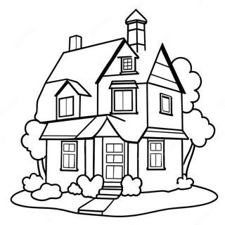 Pagina Para Colorir Da Casa Colorida Do Up 43995 9620