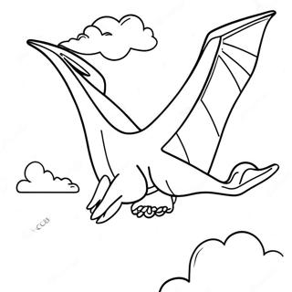 Pterodáctilo Páginas Para Colorir