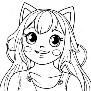 Pagina Para Colorir Da Personagem Gata De Manga 44616-9766