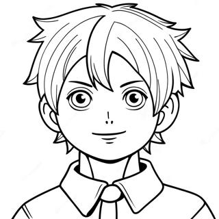 Pagina Para Colorir Do Menino De Manga Com Cabelo Espinhoso 44617-9769