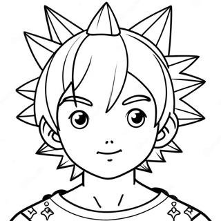 Pagina Para Colorir Do Menino De Manga Com Cabelo Espinhoso 44617-9771