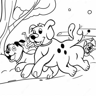 101 Dalmatas Correndo Na Neve Pagina Para Colorir 45062 9865