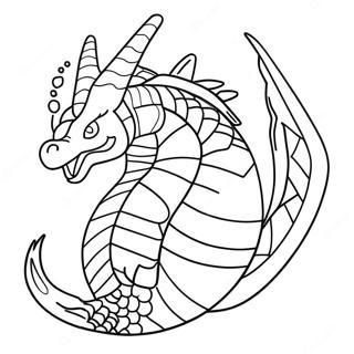 Gyarados Com Escamas Brilhantes Pagina Para Colorir 45412-9952