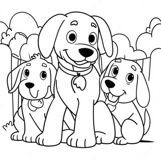 Clifford E Amigos Pagina Para Colorir 45851-10046