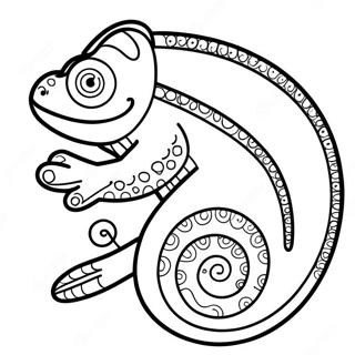 Camaleão Páginas para Colorir