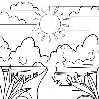 Pagina Para Colorir Do Por Do Sol Vibrante Do Texas 46424 10169