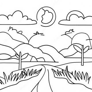 Pagina Para Colorir Do Por Do Sol Vibrante Do Texas 46424 10170