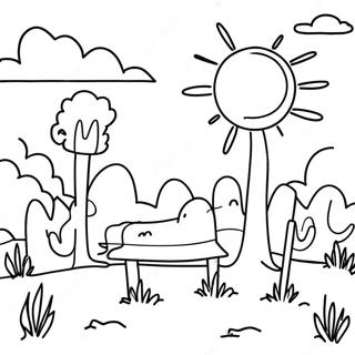 Pagina Para Colorir Do Por Do Sol Vibrante Do Texas 46424 10171