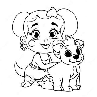 Pagina Para Colorir Da Betty Boop Com Um Cachorrinho 46526 10181