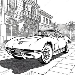 Pagina Para Colorir Do Corvette Vintage 46896-10258