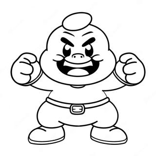 Pagina Para Colorir Do Goomba Bravo Com Punhos Cerrados 47003-10277