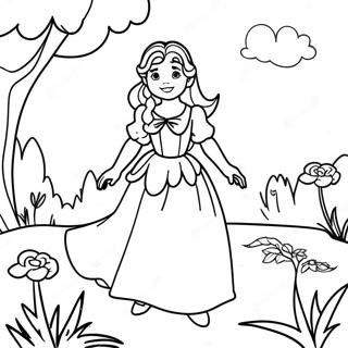 Pagina Para Colorir Da Wendy Darling Em Uma Cena Sonhadora 47102-10300