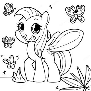 Fluttershy Páginas Para Colorir