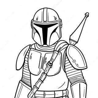 Pagina Para Colorir Do Mandaloriano Em Armadura De Batalha 47816-10453