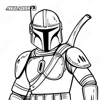 Pagina Para Colorir Do Mandaloriano Em Armadura De Batalha 47816-10454