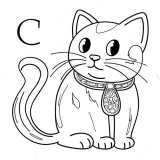 C E Para Gato Pagina Para Colorir Do Alfabeto 48102-10518