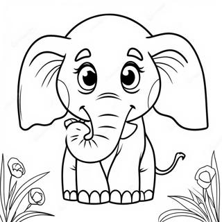 E E Para Elefante Pagina Para Colorir Do Alfabeto 48104-10525