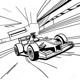 Pagina Para Colorir De Carro De Corrida F1 Acelerando Na Pista 48178-10529