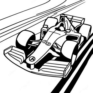 Pagina Para Colorir De Carro De Corrida F1 Acelerando Na Pista 48178-10530