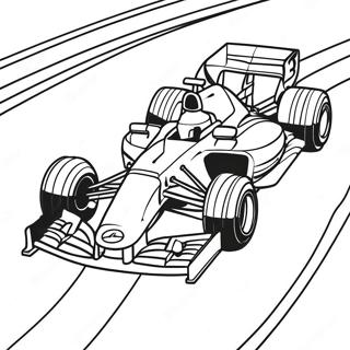 Pagina Para Colorir De Carro De Corrida F1 Acelerando Na Pista 48178-10531