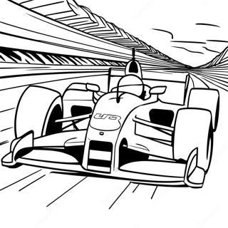 Pagina Para Colorir De Carro De Corrida F1 Acelerando Na Pista 48178-10532