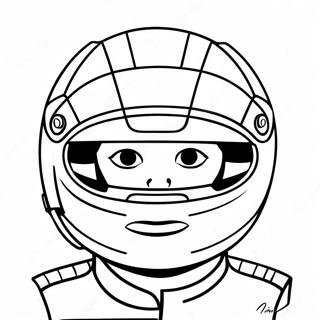 Pagina Para Colorir De Piloto De F1 Com Capacete 48179-10533