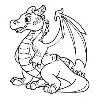 Pagina Para Colorir Dragao Fantastico 48354-10570