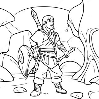 Pagina Para Colorir Aventureiro De Dungeons And Dragons 48355-10574