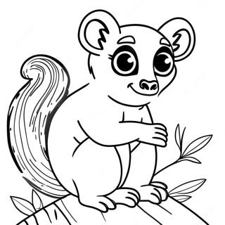 Pagina Para Colorir Do Lemure De Madagascar 48788-10670