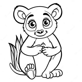 Pagina Para Colorir Do Lemure De Madagascar 48788-10672