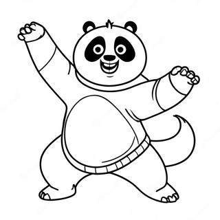 Pagina Para Colorir Do Kung Fu Panda Po Em Acao 48974-10710