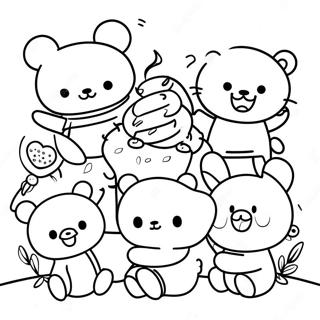 Rilakkuma Páginas Para Colorir