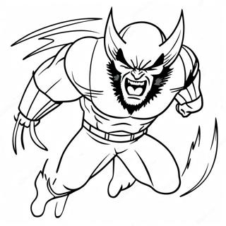 Pagina Para Colorir Do Wolverine Rugindo Fiercemente 49249-10771