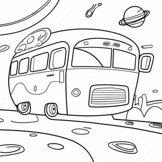 Pagina Para Colorir Da Exploracao Espacial Do Onibus Magico 49695-10888