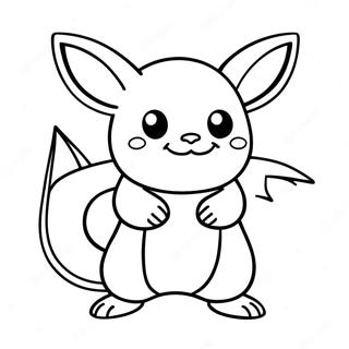 Raichu Tipo Eletrico Pagina Para Colorir 49982-10929