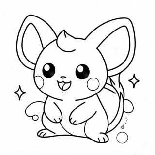 Raichu Fofo Com Brilhos Pagina Para Colorir 49983-10934